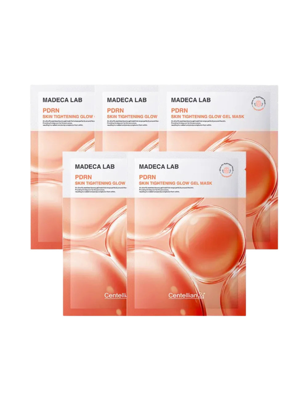 Centellian24 - PDRN Skin Tightening Glow Gel Mask Pack, 5 sheets