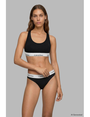 Calvin Klein Γυναικείο Μπουστάκι Black/Blue (2pack)